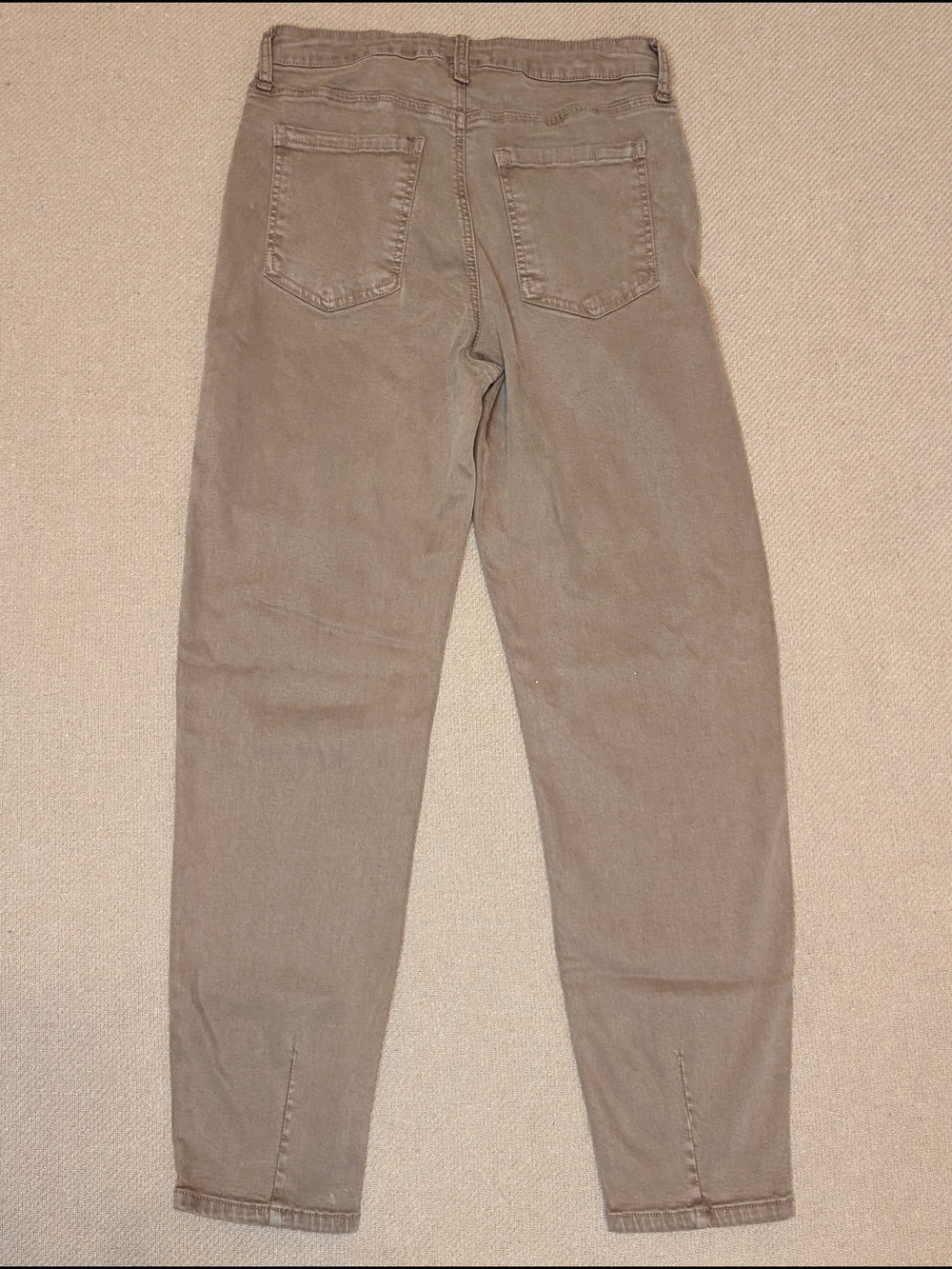 Kut From the Kloth Campbell High Rise Straight Leg Jeans Pants Taupe Camel Brown - Picture 12 of 13